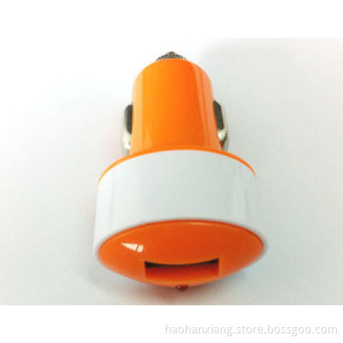 Colorful Mini Single Port USB Car Charger for Mobile Phone